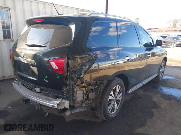 2017 Nissan Pathfinder SL with VIN 5N1DR2MN3HC654487, listed as a IAAI auction lot 41719910 with 79,976 mi miles and . Bid and sale history available at DreamBid. Image 4.