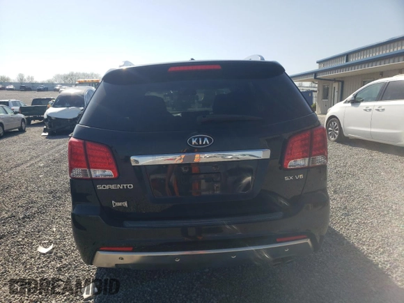 2012 Kia Sorento SX with VIN 5XYKW4A29CG247479, listed as a Copart auction lot 52226635 with 203,183 mi miles and Salvage Title. Bid and sale history available at carsss.com. Image 6.