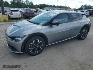 2022 Kia EV6 Wind with VIN KNDC3DLC1N5079528, listed as a Copart auction lot 60778514 with 15,168 mi miles and Salvage Title. Bid and sale history available at carsss.com. Image 1.