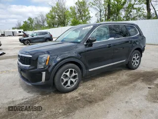 2022 Kia Telluride EX z VIN 5XYP34HC0NG282802, wystawiony jako Copart lot #53742715 z przebiegiem 78 913 mil mil oraz Szkoda całkowita • Salvage title. Historia ofert i sprzedaży dostępna na DreamBid. Obrazek 1.