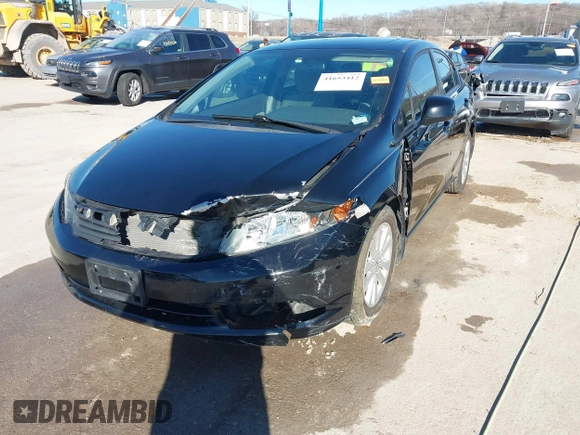 2012 Honda Civic EX-L with VIN 19XFB2F90CE004423, listed as a IAAI auction lot 41653412 with 173,662 mi miles and . Bid and sale history available at DreamBid. Image 6.