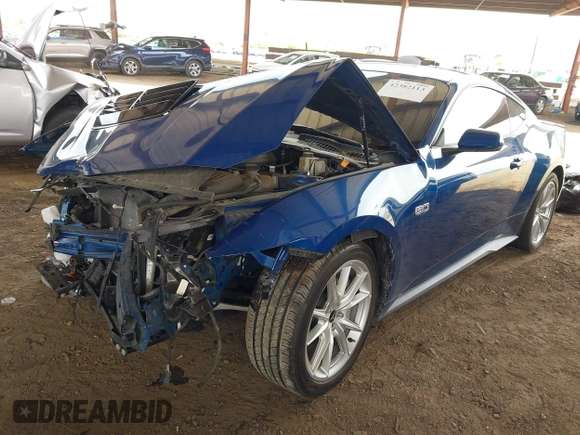 2024 Ford Mustang GT with VIN 1FA6P8CF8R5416890, listed as a IAAI auction lot 42382113 with 13,453 mi miles and . Bid and sale history available at DreamBid. Image 2.