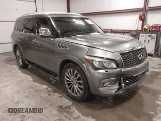 2016 Infiniti QX80 with VIN JN8AZ2ND2G9800648, listed as a IAAI auction lot 41479508 with 122,329 mi miles and . Bid and sale history available at DreamBid. Image 1.