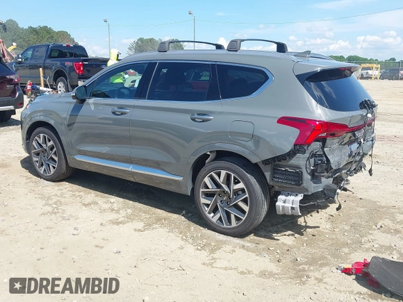2023 Hyundai Santa Fe Calligraphy with VIN 5NMS54ALXPH633514, listed as a IAAI auction lot 42238114 with 12,969 mi miles and . Bid and sale history available at DreamBid. Image 3.