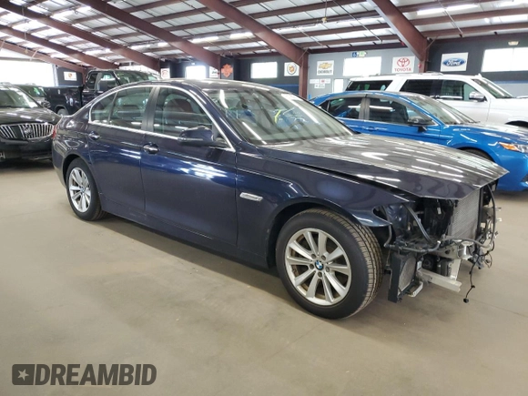 2014 BMW 5 Series 528i xDrive with VIN WBA5A7C58ED616500, listed as a Copart auction lot 57780045 with 110,050 mi miles and Salvage title. Bid and sale history available at DreamBid. Image 4.