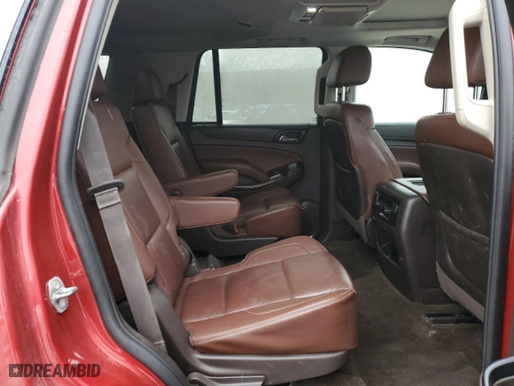 2015 Chevrolet Tahoe LTZ with VIN 1GNSKCKC8FR133323, listed as a Copart auction lot 47989525 with 123,391 mi miles and Salvage Title. Bid and sale history available at carsss.com. Image 10.