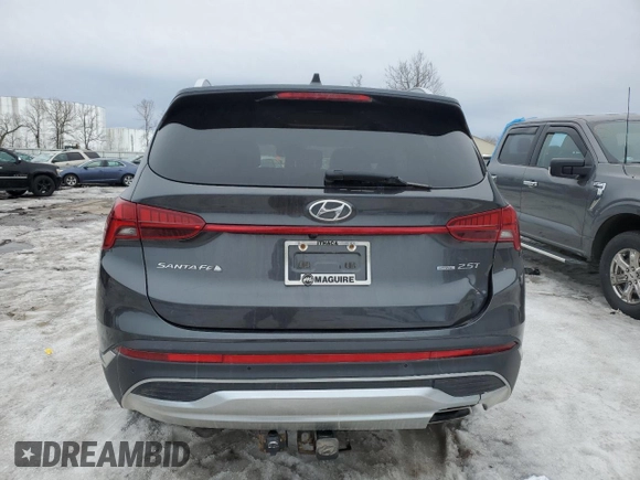 2022 Hyundai Santa Fe Limited with VIN 5NMS4DAL8NH456185, listed as a Copart auction lot 48406205 with 39,580 mi miles and Salvage Title. Bid and sale history available at carsss.com. Image 6.