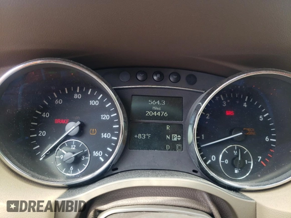 2009 Mercedes-Benz R 3.5L with VIN 4JGCB65E69A092829, listed as a Copart auction lot 56671635 with 204,476 mi miles and Clean title. Bid and sale history available at DreamBid. Image 9.
