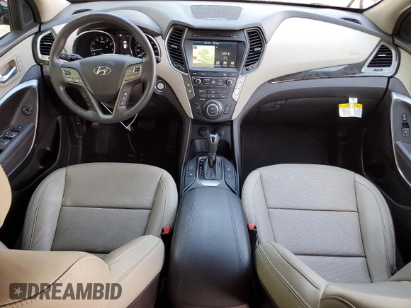 2017 Hyundai Santa Fe 2.4L with VIN 5XYZU3LB5HG411281, listed as a Copart auction lot 61428215 with 51,423 mi miles and Salvage title. Bid and sale history available at DreamBid. Image 8.