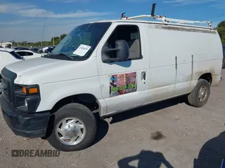 2008 Ford Econoline Cargo Commercial with VIN 1FTNE24W58DA25286, listed as a IAAI auction lot 41443439 with 316,959 mi miles and . Bid and sale history available at carsss.com. Image 2.