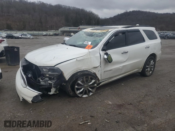 2021 Dodge Durango Citadel with VIN 1C4RDJEGXMC663118, listed as a Copart auction lot 43566615 with 83,284 mi miles and Salvage title. Bid and sale history available at DreamBid. Image 1.