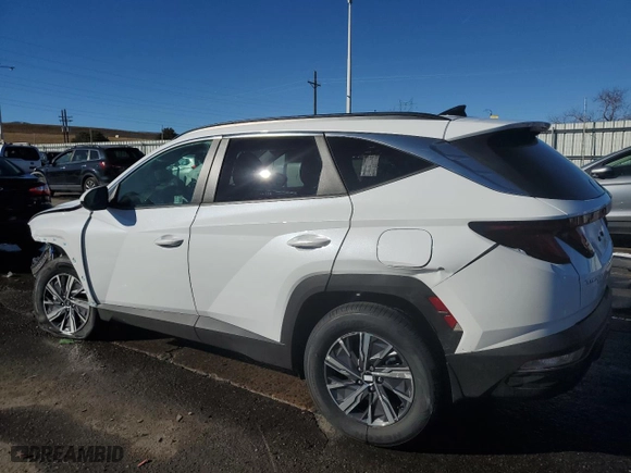 2024 Hyundai Tucson Hybrid Blue with VIN KM8JBCD14RU194598, listed as a Copart auction lot 81607734 with 306 mi miles and Salvage Title. Bid and sale history available at carsss.com. Image 2.