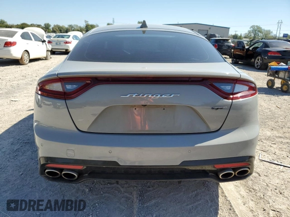 2020 Kia Stinger GT1 with VIN KNAE45LC2L6076525, listed as a Copart auction lot 74275304 with 87,238 mi miles and Salvage Title. Bid and sale history available at DreamBid. Image 6.