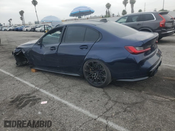 2022 BMW M3 Competition xDrive with VIN WBS43AY00NFM14007, listed as a Copart auction lot 62390405 with 20,668 mi miles and Salvage title. Bid and sale history available at DreamBid. Image 2.