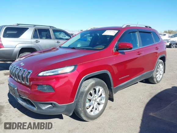 2014 Jeep Cherokee Limited with VIN 1C4PJMDB4EW266611, listed as a IAAI auction lot 41342580 with 78,729 mi miles and . Bid and sale history available at DreamBid. Image 17.