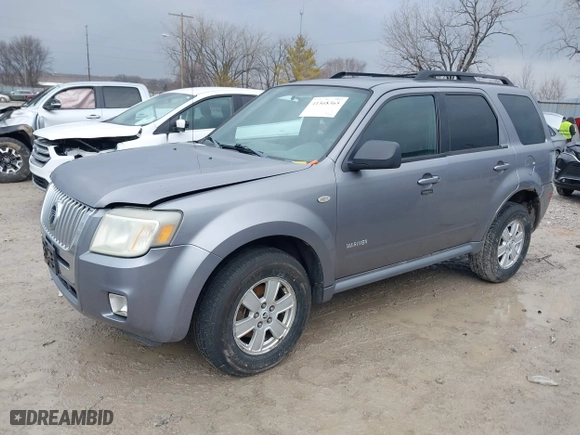 2008 Mercury Mariner with VIN 4M2CU91198KJ18085, listed as a IAAI auction lot 41568365 with 255,661 mi miles. Bid and sale history available at carsss.com. Image 2.