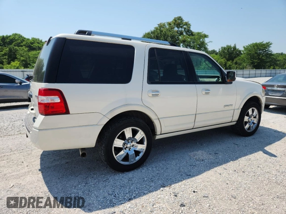 2008 Ford Expedition Limited z VIN 1FMFU205X8LA51775, wystawiony jako Copart lot #60281545 z przebiegiem 157 354 mil mil oraz Szkoda całkowita • Salvage title. Historia ofert i sprzedaży dostępna na DreamBid. Obrazek 3.