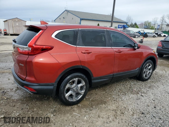 2018 Honda CR-V EX-L with VIN 2HKRW2H87JH661797, listed as a Copart auction lot 52279815 with 90,270 mi miles and Salvage Title. Bid and sale history available at carsss.com. Image 3.