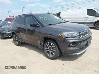 2023 Jeep Compass Limited with VIN 3C4NJDCN0PT522688, listed as a IAAI auction lot 42041826 with 54,894 mi miles and . Bid and sale history available at carsss.com. Image 1.