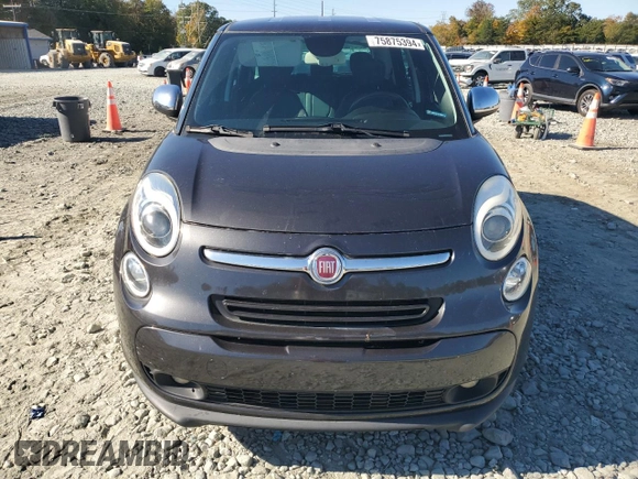 2014 FIAT 500L Lounge with VIN ZFBCFACH6EZ005129, listed as a Copart auction lot 75875394 with 88,813 mi miles and Salvage Title. Bid and sale history available at carsss.com. Image 5.