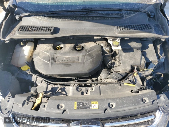2016 Ford Escape Titanium with VIN 1FMCU9J91GUB34663, listed as a Copart auction lot 48044425 with 104,565 mi miles and Salvage Title. Bid and sale history available at carsss.com. Image 11.