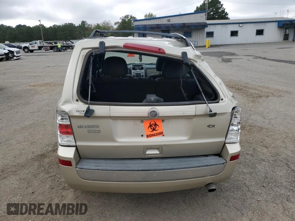 2010 Mercury Mariner Premier with VIN 4M2CN8H77AKJ13202, listed as a Copart auction lot 80366954 with 227,163 mi miles and Salvage Title. Bid and sale history available at carsss.com. Image 6.