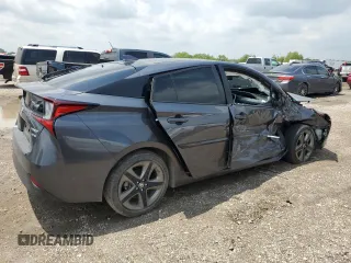 2020 Toyota Prius L Eco with VIN JTDKARFU7L3103696, listed as a Copart auction lot 54130735 with 22,774 mi miles and Salvage Title. Bid and sale history available at DreamBid. Image 3.