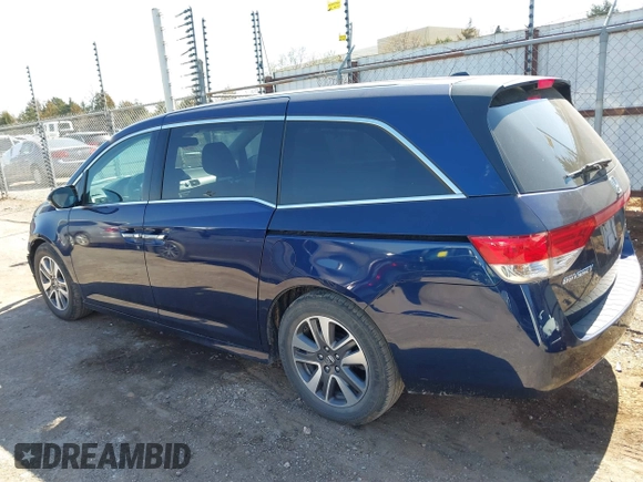 2016 Honda Odyssey Touring Elite with VIN 5FNRL5H92GB018400, listed as a IAAI auction lot 41786969 with 155,610 mi miles. Bid and sale history available at carsss.com. Image 14.