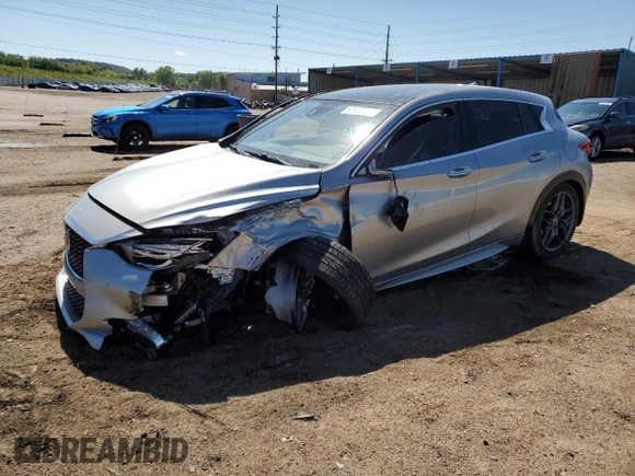 2017 Infiniti QX30 Sport with VIN SJKCH5CP4HA019827, listed as a Copart auction lot 57506415 with Not provided miles and Salvage title. Bid and sale history available at DreamBid. Image 1.