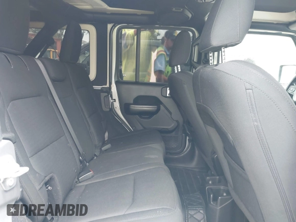 2018 Jeep Wrangler Unlimited Sport S with VIN 1C4HJXDN5JW145340, listed as a IAAI auction lot 42420695 with 92,500 mi miles and . Bid and sale history available at DreamBid. Image 8.