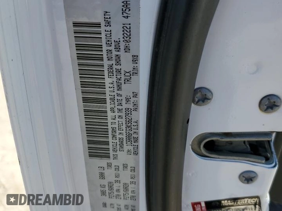 2019 Ram 1500 Classic Tradesman with VIN 1C6RR6FG3KS627939, listed as a Copart auction lot 42094285 with 51,306 mi miles and Salvage Title. Bid and sale history available at carsss.com. Image 12.