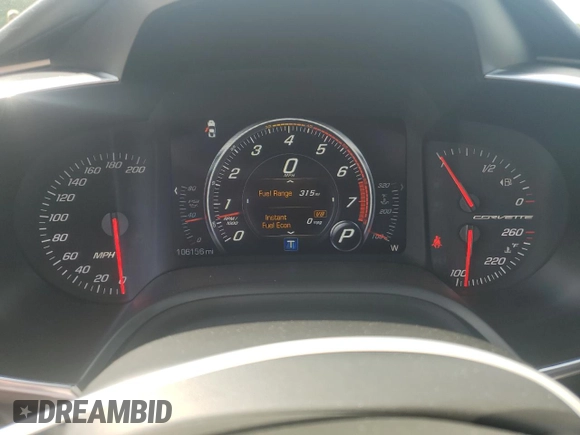 2015 Chevrolet Corvette 2LT с VIN 1G1YD2D7XF5113940, выставлен на аукционе Copart как лот 61631615 с пробегом 106 156 миль миль и Списание • Salvage title. История ставок и продаж доступна на DreamBid. Изображение 9.