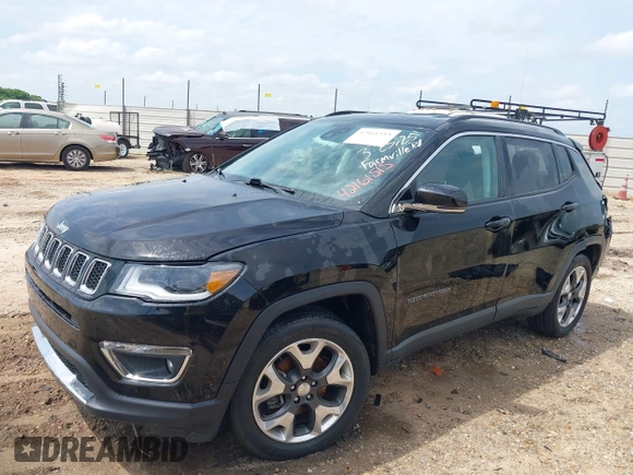2018 Jeep Compass Limited with VIN 3C4NJCCB4JT329208, listed as a IAAI auction lot 42161515 with 72,512 mi miles and . Bid and sale history available at DreamBid. Image 2.