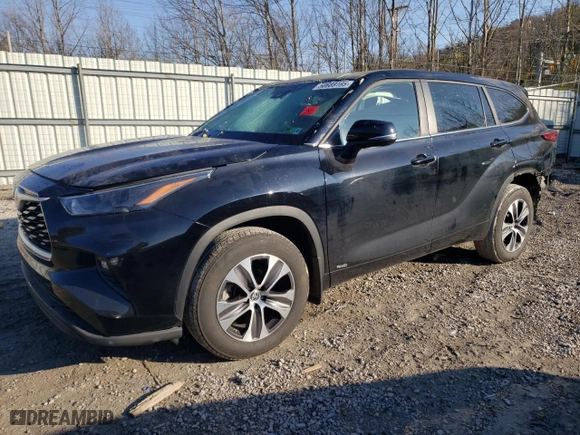 2023 Toyota Highlander Hybrid XLE with VIN 5TDKBRCH6PS579267, listed as a Copart auction lot 50688165 with 49,842 mi miles and Salvage Title. Bid and sale history available at carsss.com. Image 1.
