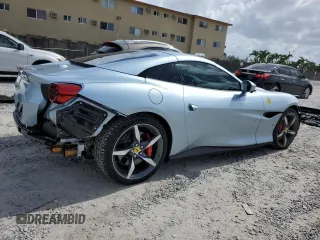 2023 Ferrari Portofino z VIN ZFF02RPA4P0298111, wystawiony jako Copart lot #65799704 z przebiegiem 1096 mil mil oraz Nie do naprawy. Historia ofert i sprzedaży dostępna na DreamBid. Obrazek 3.