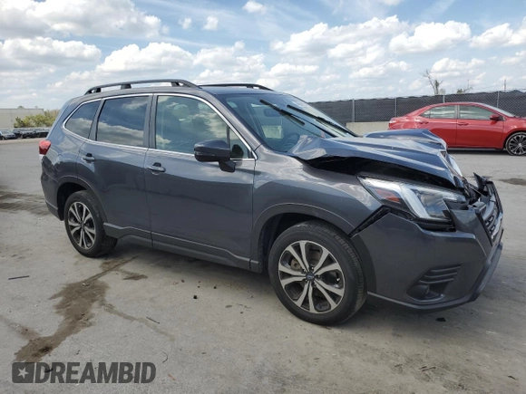 2022 Subaru Forester Limited with VIN JF2SKAPC4NH522164, listed as a Copart auction lot 49069665 with 24,367 mi miles and Salvage Title. Bid and sale history available at carsss.com. Image 4.