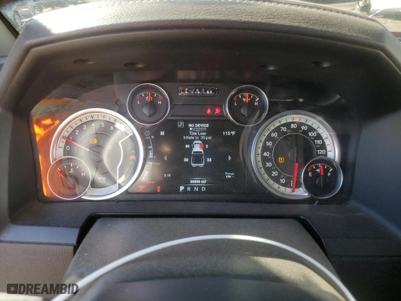 2014 Ram 1500 R/T with VIN 3C6JR6CT5EG105212, listed as a Copart auction lot 73028594 with 66,806 mi miles and Salvage Title. Bid and sale history available at carsss.com. Image 9.
