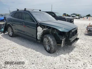 2018 Jaguar F-Pace 25t Prestige with VIN SADCK2FX6JA279736, listed as a Copart auction lot 53199595 with 62,176 mi miles and Salvage title. Bid and sale history available at DreamBid. Image 4.
