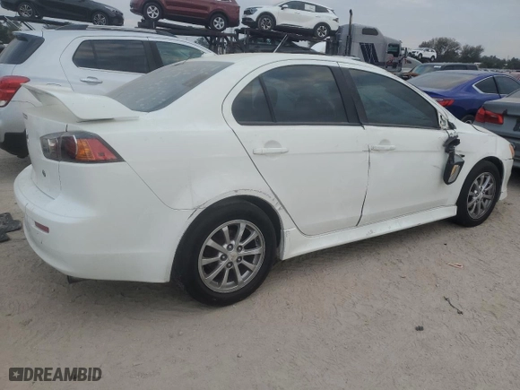 2011 Mitsubishi Lancer ES with VIN JA32U2FUXBU043757, listed as a Copart auction lot 88087545 with 0 mi miles and Salvage Title. Bid and sale history available at carsss.com. Image 3.