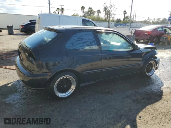 1996 Honda Civic CX with VIN 2HGEJ6323TH103708, listed as a Copart auction lot 80483434 with 91,459 mi miles and Non Repairable. Bid and sale history available at carsss.com. Image 3.