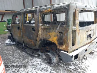 2003 Hummer H2 with VIN 5GRGN23U43H144553, listed as a IAAI auction lot 41608750 with Not Provided miles. Bid and sale history available at carsss.com. Image 3.