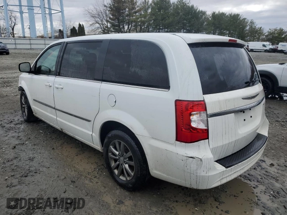 2016 Chrysler Town & Country S with VIN 2C4RC1HG0GR158750, listed as a Copart auction lot 47882995 with 0 mi miles and Salvage Title. Bid and sale history available at carsss.com. Image 2.