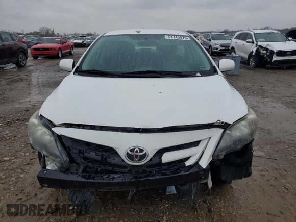 2013 Toyota Corolla L with VIN 5YFBU4EEXDP123955, listed as a Copart auction lot 51740075 with 94,057 mi miles and Salvage Title. Bid and sale history available at carsss.com. Image 5.