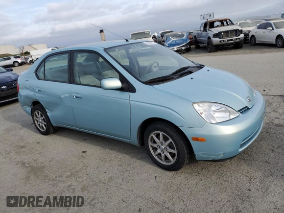2002 Toyota Prius with VIN JT2BK18U920056546, listed as a Copart auction lot 52028115 with 61,864 mi miles and Salvage Title. Bid and sale history available at DreamBid. Image 4.