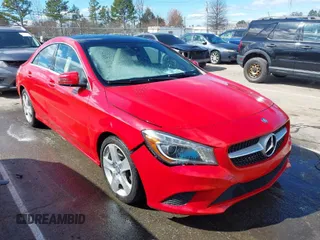 2016 Mercedes-Benz CLA with VIN WDDSJ4EB7GN330311, listed as a IAAI auction lot 41740959 with 108,611 mi miles. Bid and sale history available at carsss.com. Image 1.