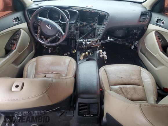 2013 Kia Optima EX with VIN 5XXGN4A77DG119235, listed as a Copart auction lot 59583675 with Not provided miles and Salvage title. Bid and sale history available at DreamBid. Image 8.