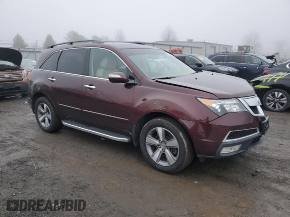 2013 Acura MDX Tech Pkg with VIN 2HNYD2H38DH512893, listed as a Copart auction lot 85094864 with 96,377 mi miles and Salvage Title. Bid and sale history available at carsss.com. Image 4.