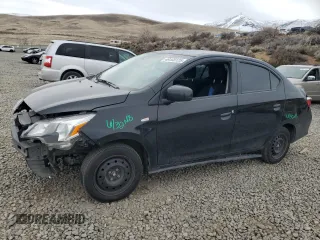 2022 Mitsubishi Mirage ES z VIN ML32FUFJ8NHF06978, wystawiony jako Copart lot #49168125 z przebiegiem 79 692 mil mil oraz Szkoda całkowita • Salvage title. Historia ofert i sprzedaży dostępna na DreamBid. Obrazek 1.