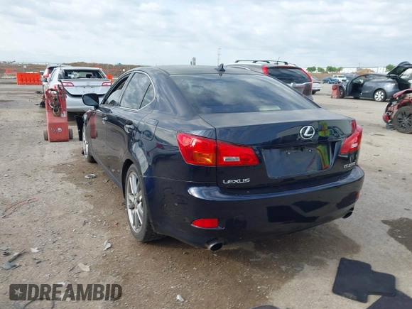2008 Lexus IS with VIN JTHBK262582068025, listed as a IAAI auction lot 41911964 with 92,652 mi miles and . Bid and sale history available at carsss.com. Image 3.