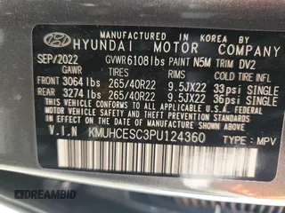 2023 Genesis GV80 with VIN KMUHCESC3PU124360, listed as a Copart auction lot 52595195 with 28,537 mi miles and Salvage title. Bid and sale history available at DreamBid. Image 16.